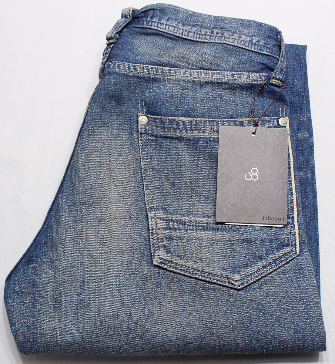 johnbull ジョンブル Lot 11706 ワークジーンズ 新品未使用 ユーズドブルー size S / デニムワークパンツ拍卖