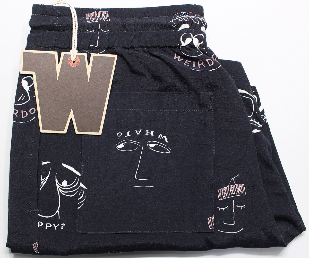 WEIRDO ウィアード PLAY WEIRDO - SHORTS / 総柄ショーツ WRD-16-SS-21 新品未使用 ブラック size S / ショートパンツ拍卖