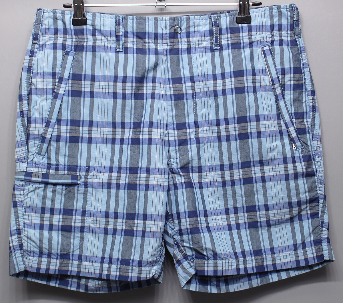 Engineered Garments エンジニアドガーメンツ Knockabout Shorts / ノックアバウトショーツ NYCO PLAID 未使用品 ブルー size XS拍卖