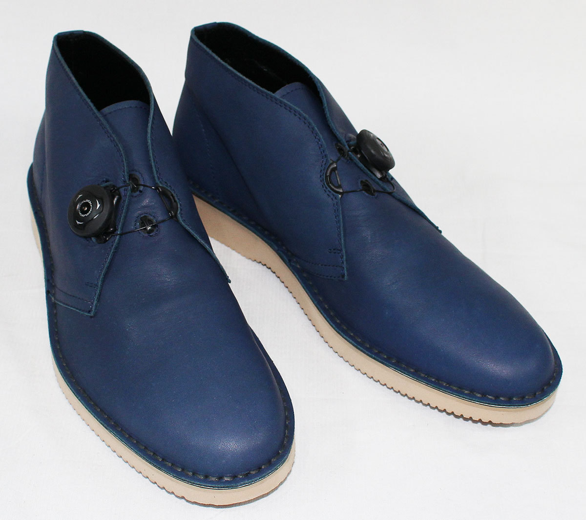 PADRONE パドローネ チャッカブーツ フリーロック AP8564-1209-18C NAVY 未使用品 size 42 / ネイビー拍卖