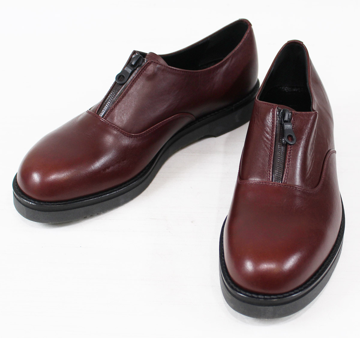 PADRONE URBAN LINE パドローネ アーバンライン センタージップ プレーントゥシューズ PU8759-2101-18C 未使用品 ボルドー size 42拍卖