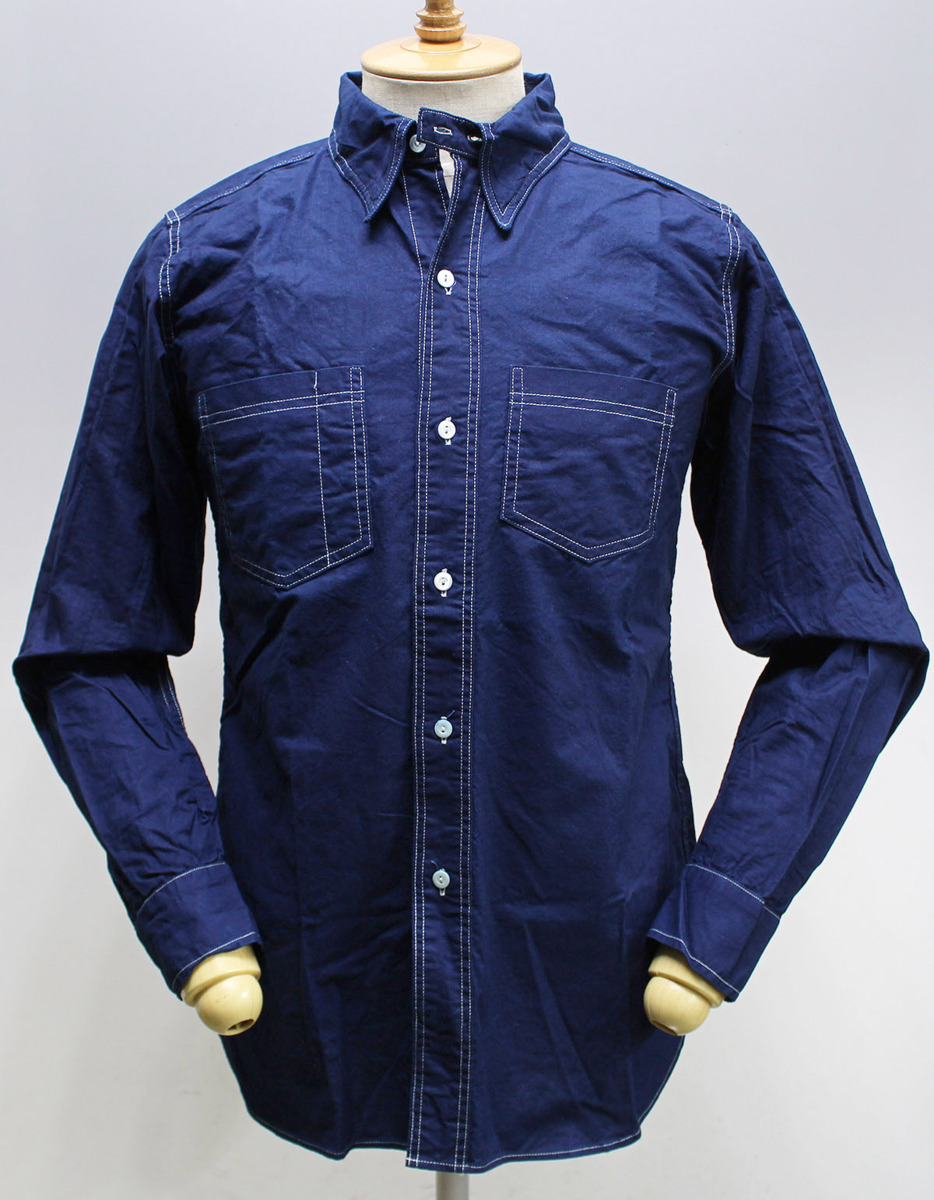 Warehouse ウエアハウス Lot 3025 / WIDE AWAKE SHIRTS FULL OPEN / ワイドアウェイクシャツ 美品 インディゴ size 36 / ダックディガー拍卖