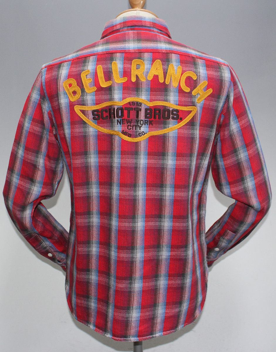 schott ショット プレイドシャツ “BELL RANCH” #3165041 極美品 size S / ネルシャツ拍卖