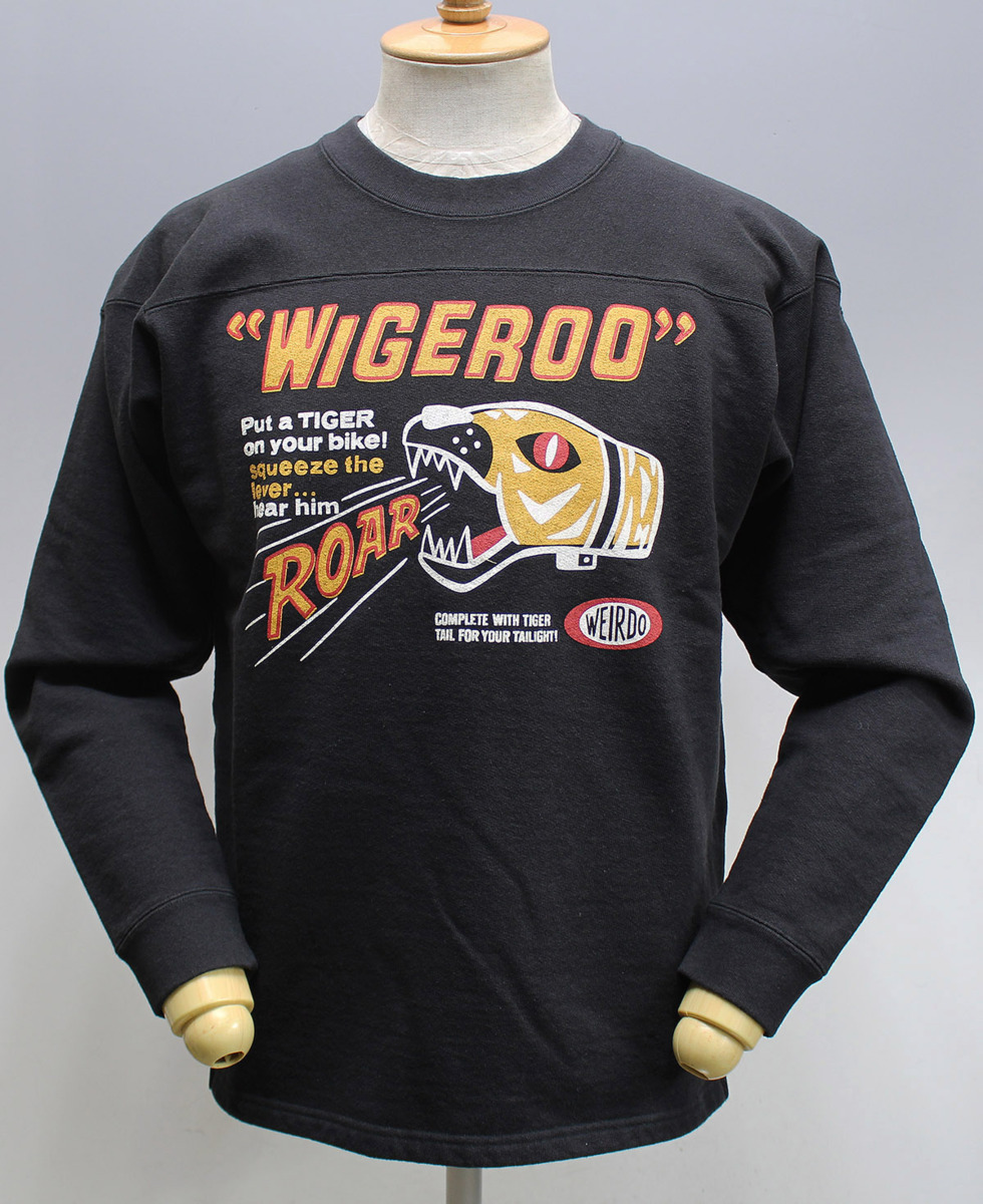 WEIRDO ウィアード WIGERCO - CREW NECK SWEAT / フットボールスウェット WRD-20-AW-18 新品未使用 ブラック size M拍卖