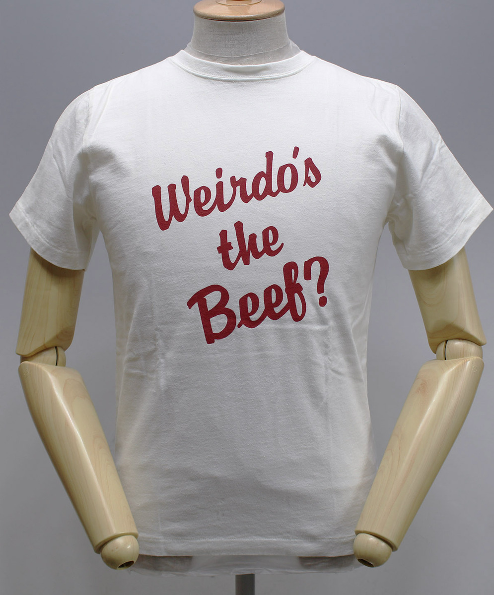 WEIRDO ウィアード Weirdo's the Beef? - S/S T-SHIRTS / クルーネックTシャツ WRD-19-SS-35 新品未使用 ホワイト size S拍卖