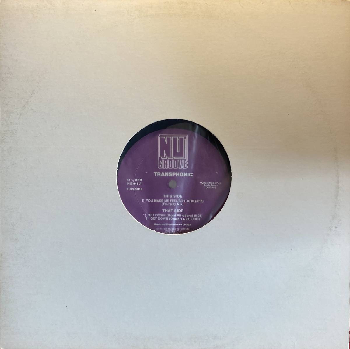 TRANSPHONIC/YOU MAKE ME FEEL SO GOOD拍卖