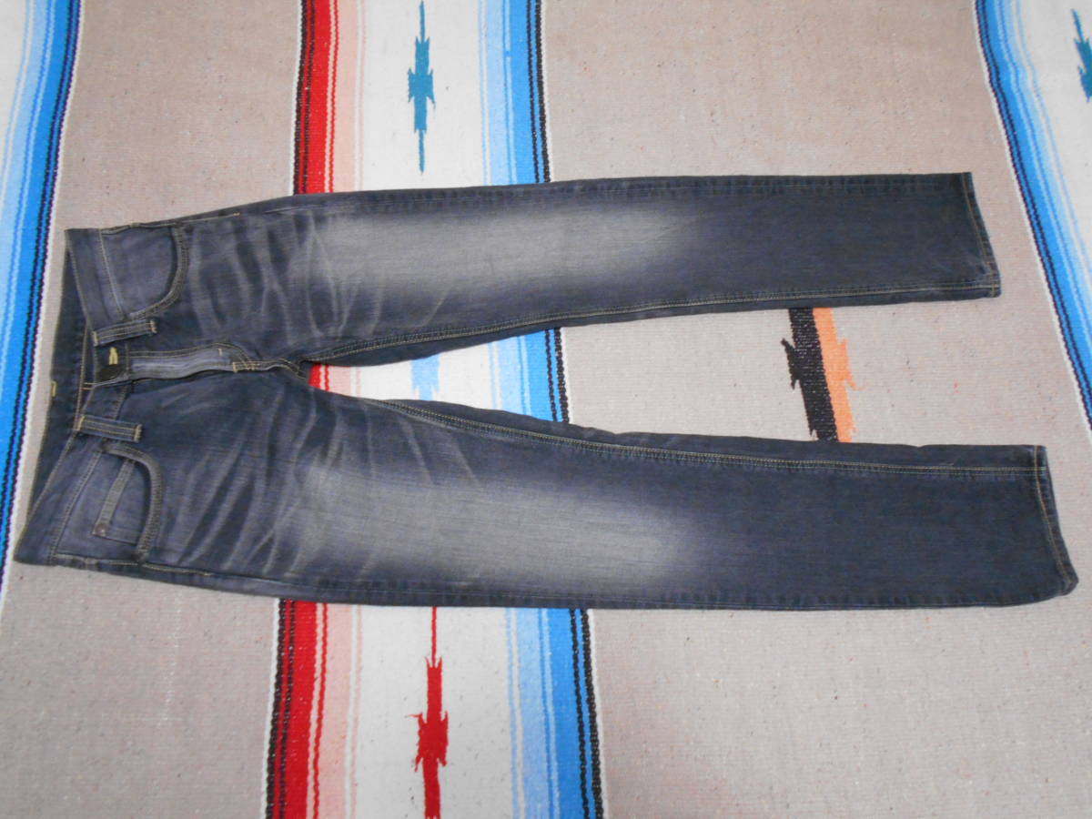 Lee RIDERS ブラック ジーンズ タイト スリム 高品質 日本製 ビンテージウォッシュ MADE IN JAPAN ロックスター ロックンロール PUNK ROCK拍卖