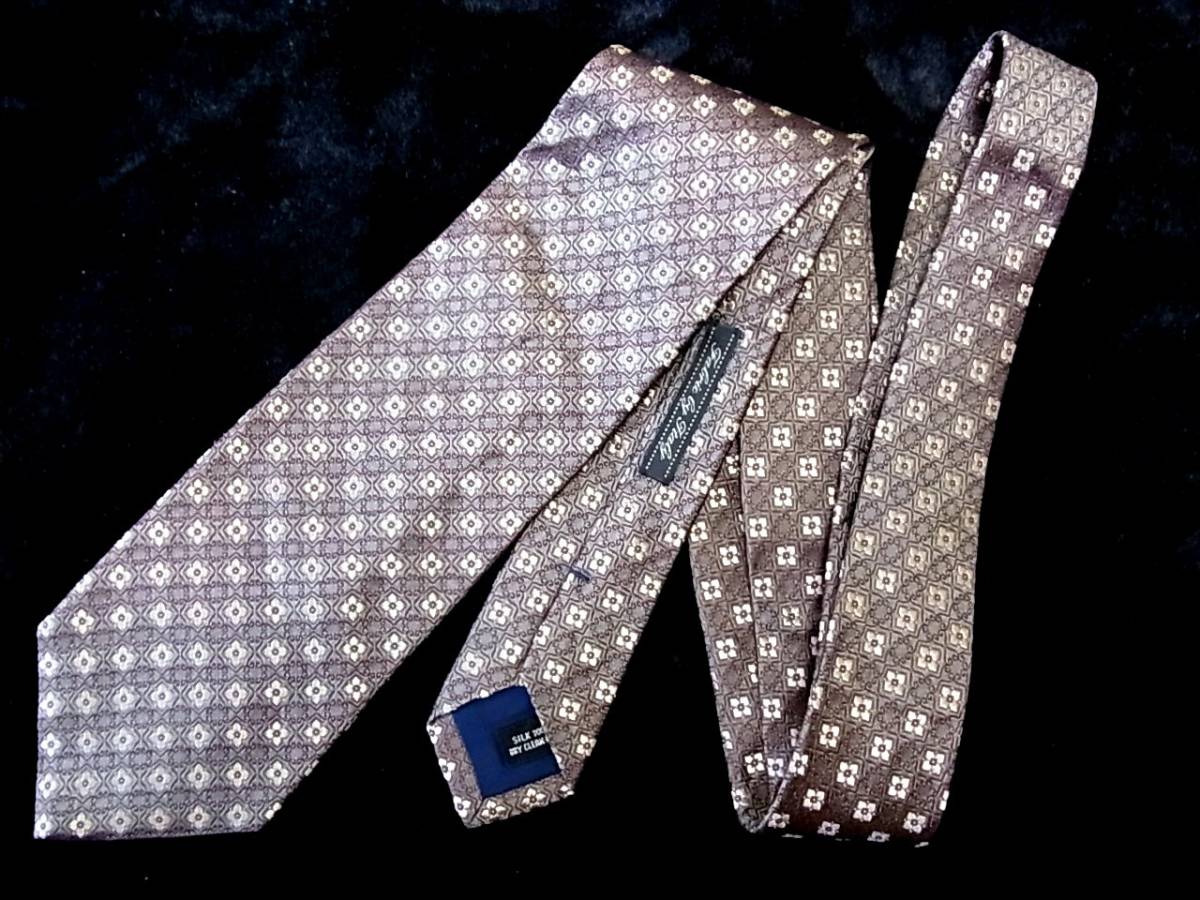 ☆♪★LA2807新品 【刺繍・花】ベルモーレ「BELLUMORE」 ネクタイ★拍卖