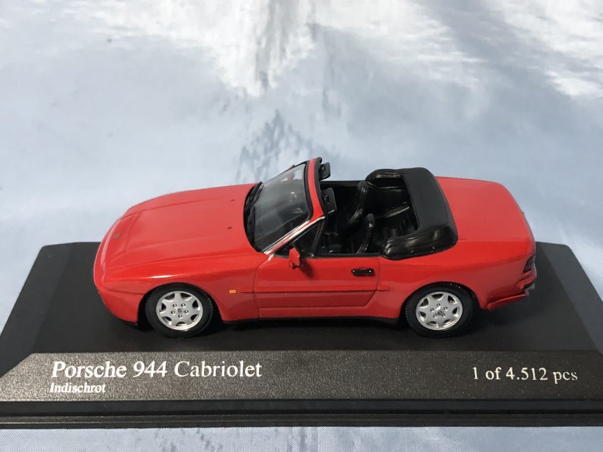 ミニチャンプス 製  ポルシェ 944 カブリオレ   赤  1989年    1/43拍卖