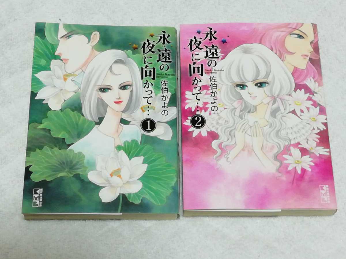 即決、佐伯かよの 文庫『永遠の夜に向かって・・・』全2巻拍卖