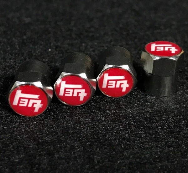 送料無料 カタカナトヨタ ロゴ 赤 エアーバルブキャップ ( 現行 30系 ヴェルファイア アルファード エスティマ 新型 クラウン CH-Rに適合)拍卖