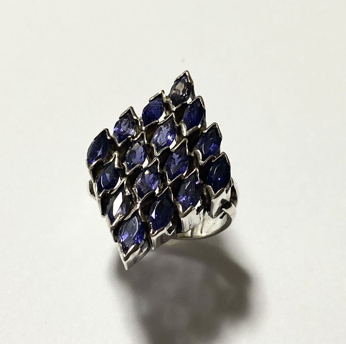 アイオライトリング シルバー925 SILVER シルバーリング 天然石アクセサリー拍卖