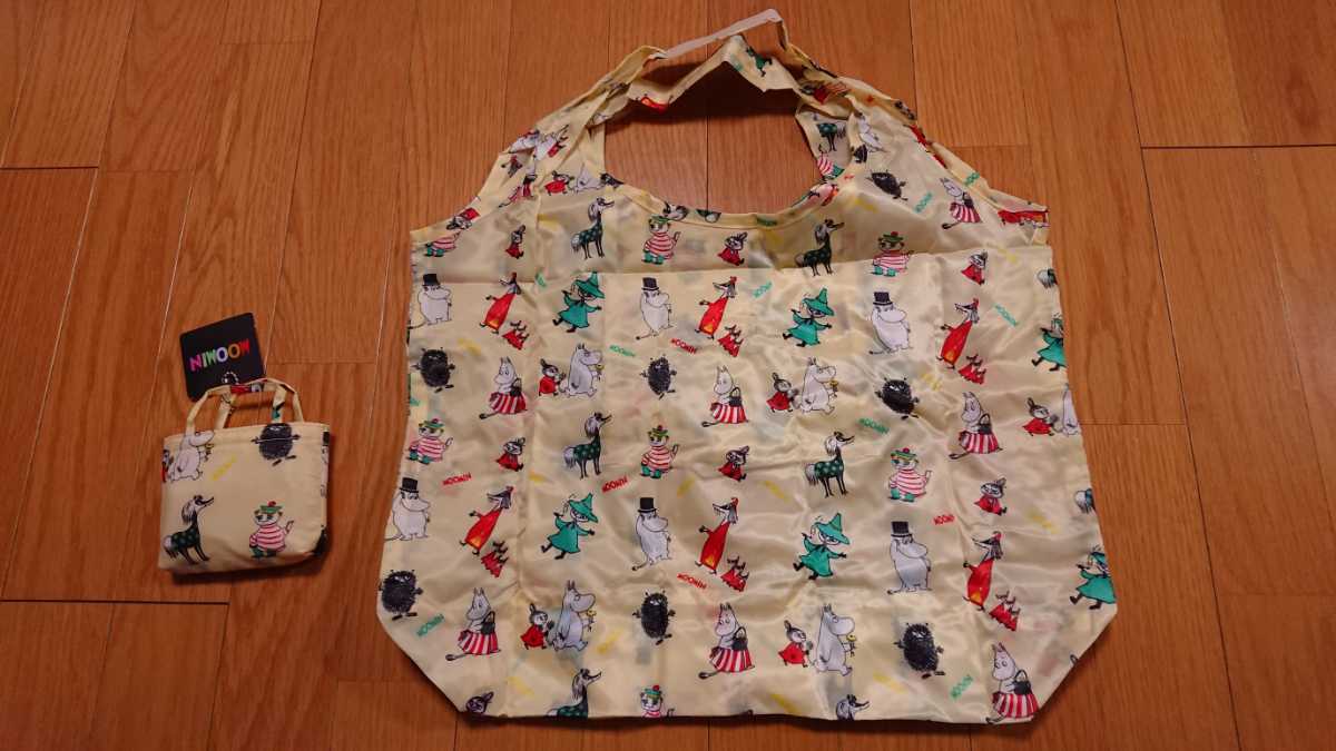 特価品! 新品未使用品 タグ付き ムーミン エコバッグ パステルカラーでカワイイ! MOOMIN拍卖