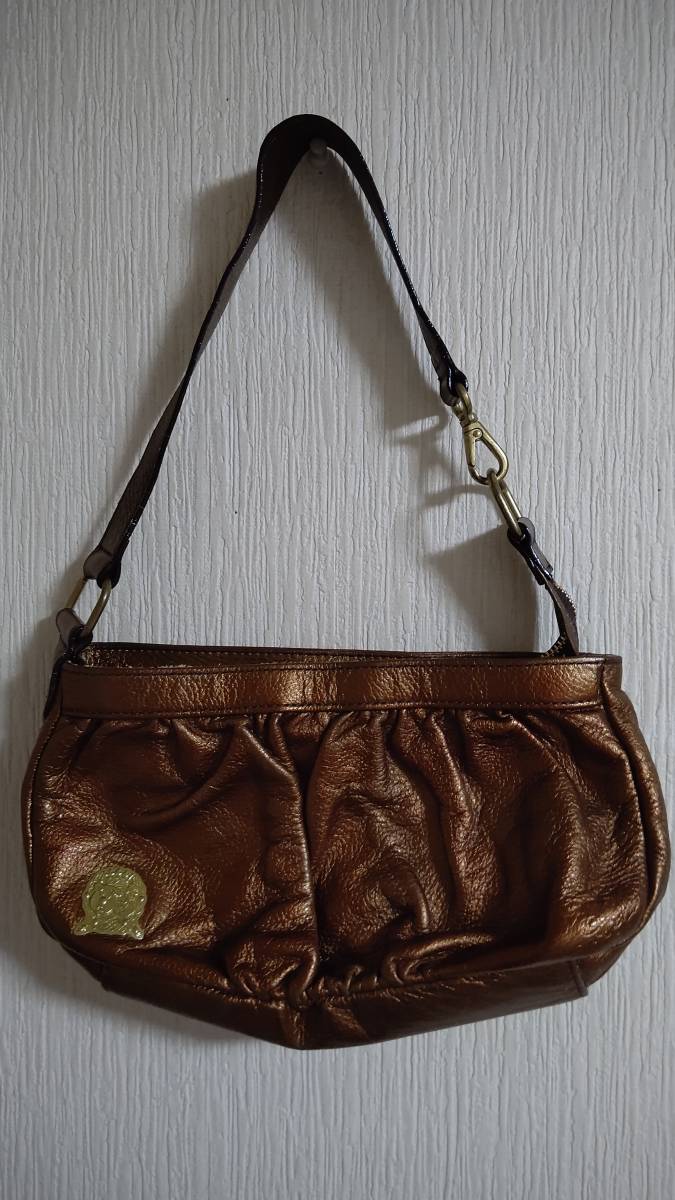 ADMJアクセソワ★ミニハンドバッグ★ブロンズゴールド茶色/accessoires拍卖