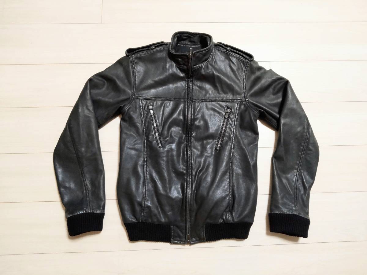 ★アメリカンラグシー AMERICAN RAG CIE レザージャケット ★肩エポレット拍卖