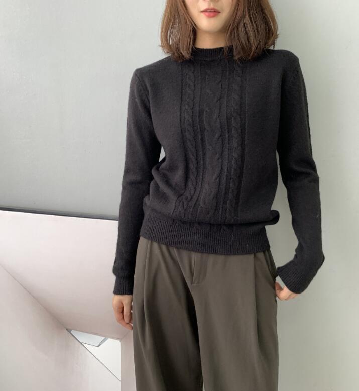 1211 レディースニットセーター☆ 大人sexy    ☆ウール混  長袖拍卖