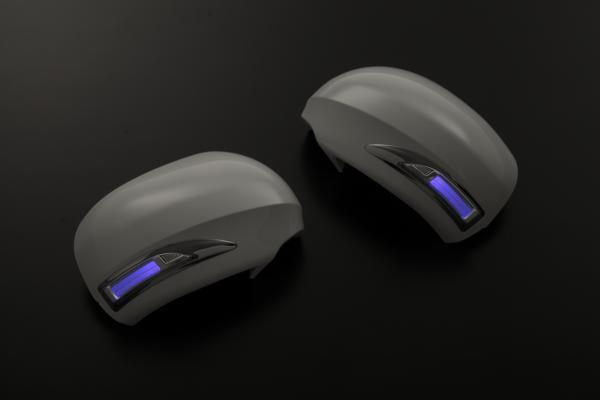 10k系 マークX ジオ ZIO LEDウインカーミラー フット 未塗装/ポジション青光 ドアミラー カバー交換 在庫処分特価拍卖