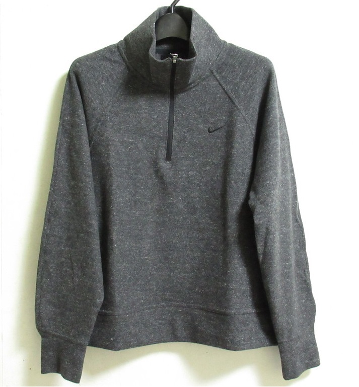 NIKE THERMA-FIT プルオーバー トレーナー グレー XL ナイキ サーマ ヒート ゴルフ トレーニング ウエア ハイネック DM8184-032拍卖