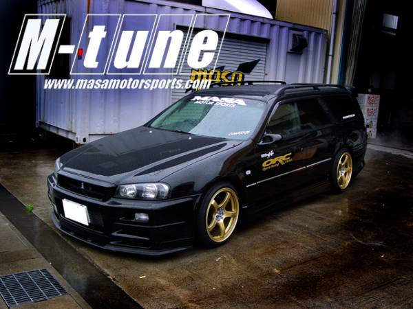 C34系ステージアBNR34スカイラインワゴン変換フェンダー 260RS オーテック 変換ワイドフェンダー r34 gtr er34 rb26 顔換え拍卖
