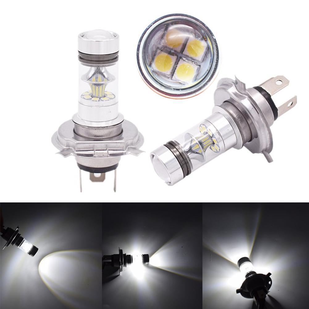 新型高輝度 H4フォグランプ 100W 20led 3030レンズ 3030チップ 20連 バックアップランプ ブレーキランプ 2個セット ホワイト拍卖