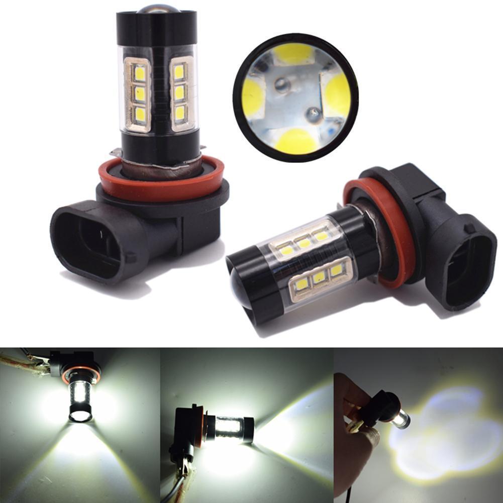 新型高輝度 H11フォグランプ 16led 3030レンズ 16連 バックアップランプ ブレーキランプ テールランプ 2個セット ホワイト拍卖