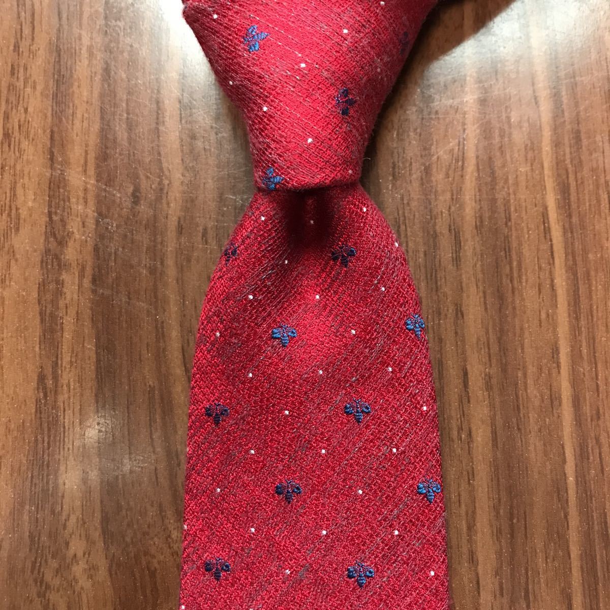 S.T.Dupont デュポン ネクタイ 赤拍卖