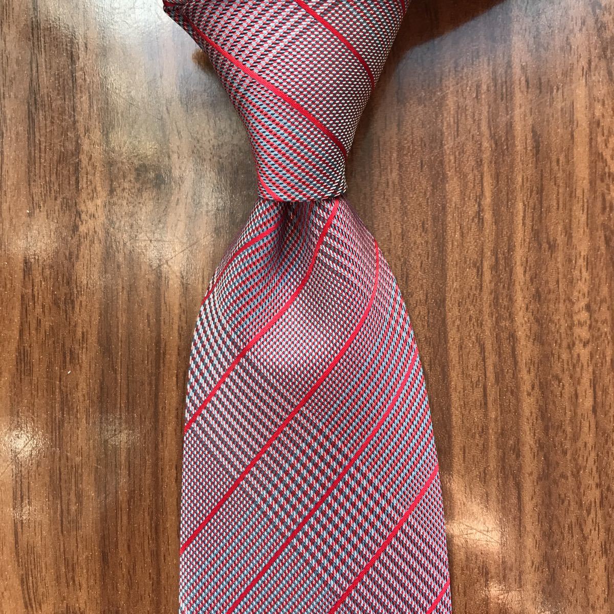 DKNY ディーケーエヌワイ ネクタイ パープル 赤ライン拍卖