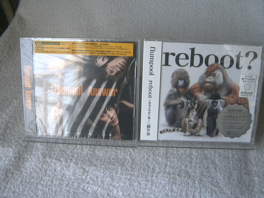 ★未開封★ flumpool 【Answer】DVD付 + 【reboot ~あきらめない詩】 2枚セット拍卖