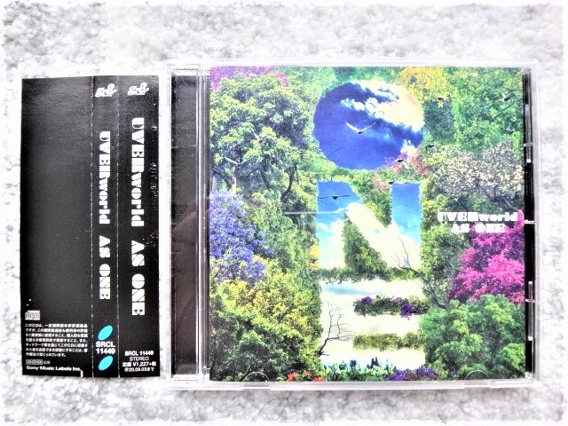 A【 UVERworld ウーバーワールド / AS ONE レンタル品 】帯付き CDは4枚まで送料198円拍卖