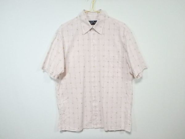 EX-CLUB 上質! クラシック 麻 絣 小紋 和柄 春夏 シャツ M~L拍卖