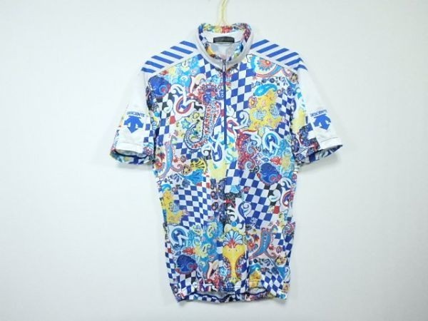 90's デサント レア! マルチカラー ペイズリー ジャージ L拍卖