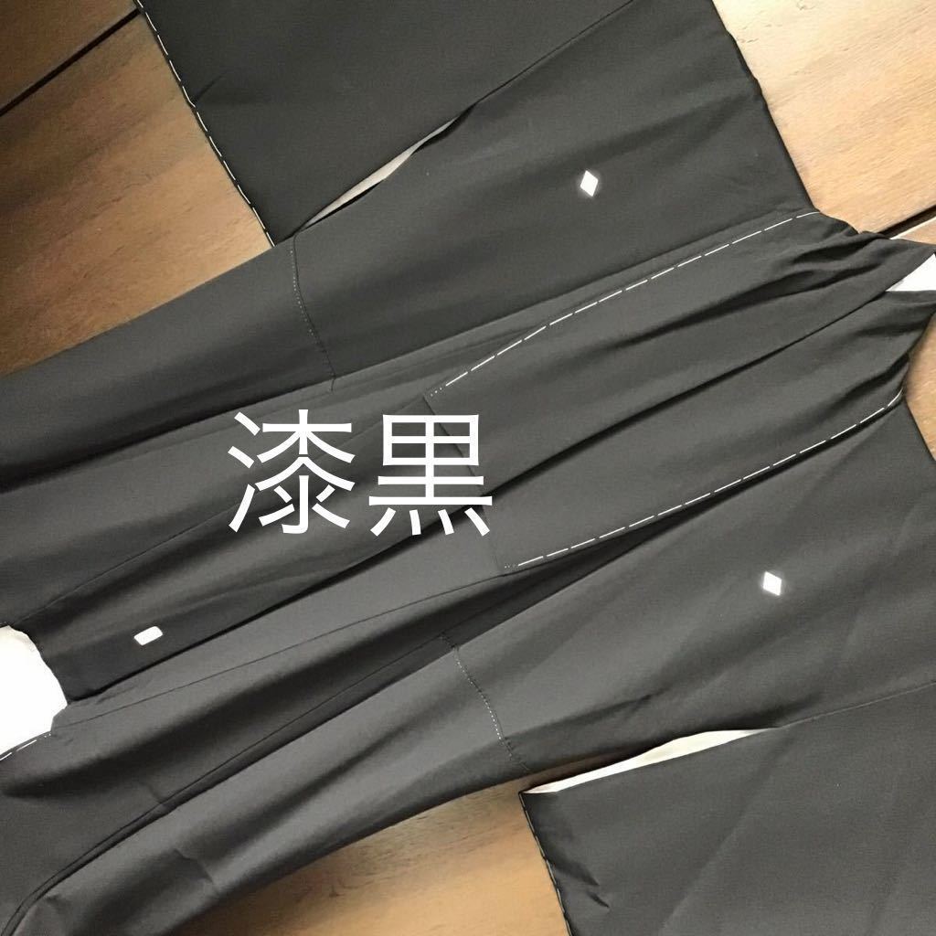 喪服♪誂えしつけ糸付♪裄66♪漆黒の5つ紋♪手縫い高級品拍卖