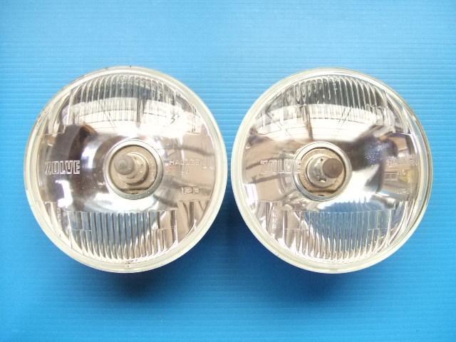 当時物 ゾルベ 丸目4灯 凸レンズ ヘッドライト クリアレンズ ハイビーム ZOLVE 旧車 昭和 IPF ヘッドランプ 丸形 丸型 145パイ 中古2個 sub拍卖