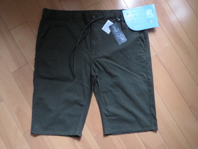 送料無料発送 Back & Forth ストレッチ ハーフワークパンツ ショートパンツ オリーブ 4Lサイズ(2XL~3XL位)正規品 新品未使用タグ付拍卖