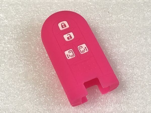 【ROOMY-KC桃】送料無料 ムーヴキャンバス タント タントカスタム LA600S シリコン 両側スライド スマートキーケース キーカバー拍卖