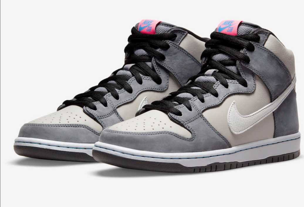 【即決】 NIKE SB DUNK HIGH PRO MEDIUM GREY 26.0 8.0 ナイキ ダンク ハイ ミディアムグレイ ミディアムグレー拍卖