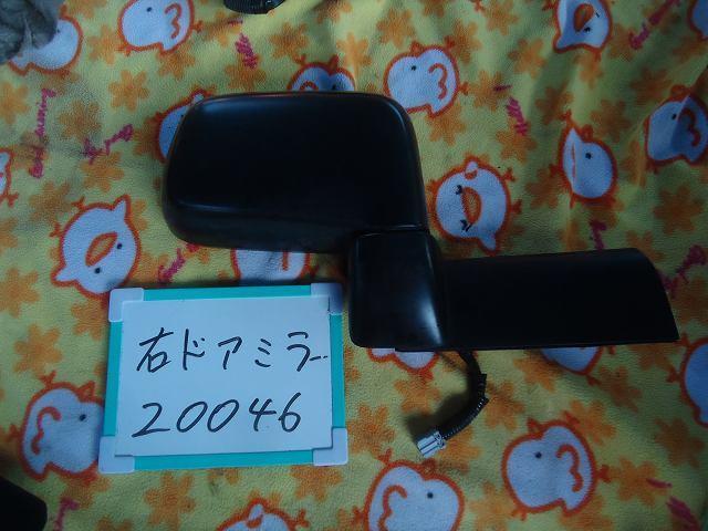 ホンダ モビリオ LA-GB1 右ドアミラー 電動格納 5P 黒無塗装拍卖