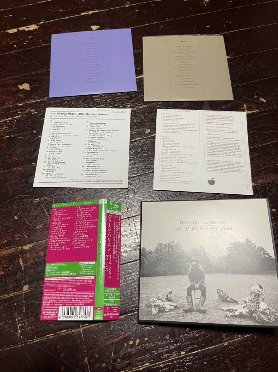 ジョージ・ハリスン 紙ジャケット 2SHM-CD オール・シングス・マスト・パス 日本盤 帯付 GEORGE HARRISON ALL THINGS MUST PASS 廃盤拍卖
