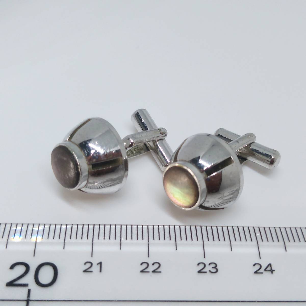 CD131/カフリンクス/カフス/シルバー/スウィヴル式 装飾 白蝶貝 アクセサリー ファッション 小物 送料無料拍卖