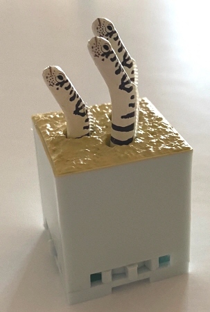 即決!チンアナゴ好きさんへ☆「ゼブラアナゴ」動くフィギュア拍卖