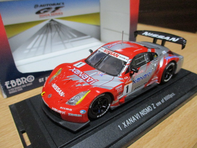 エブロ 1/43 「 ザナヴィ ニスモ Z 」 JGTC2004 シルバー/レッド XANAVI NISMO Z ・送料 500円(レターパック発送)拍卖