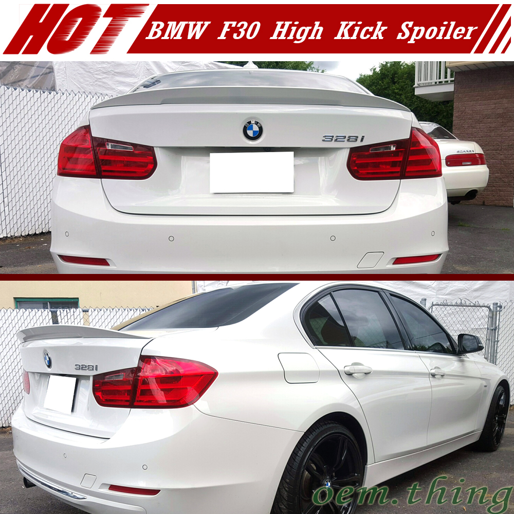 12-18 BMW 3シリーズ F30 素地 ABS製 トランクスポイラー リヤスポイラーウイング ハイキックパフォーマンスタイプ テープ付 未塗装品 P2拍卖