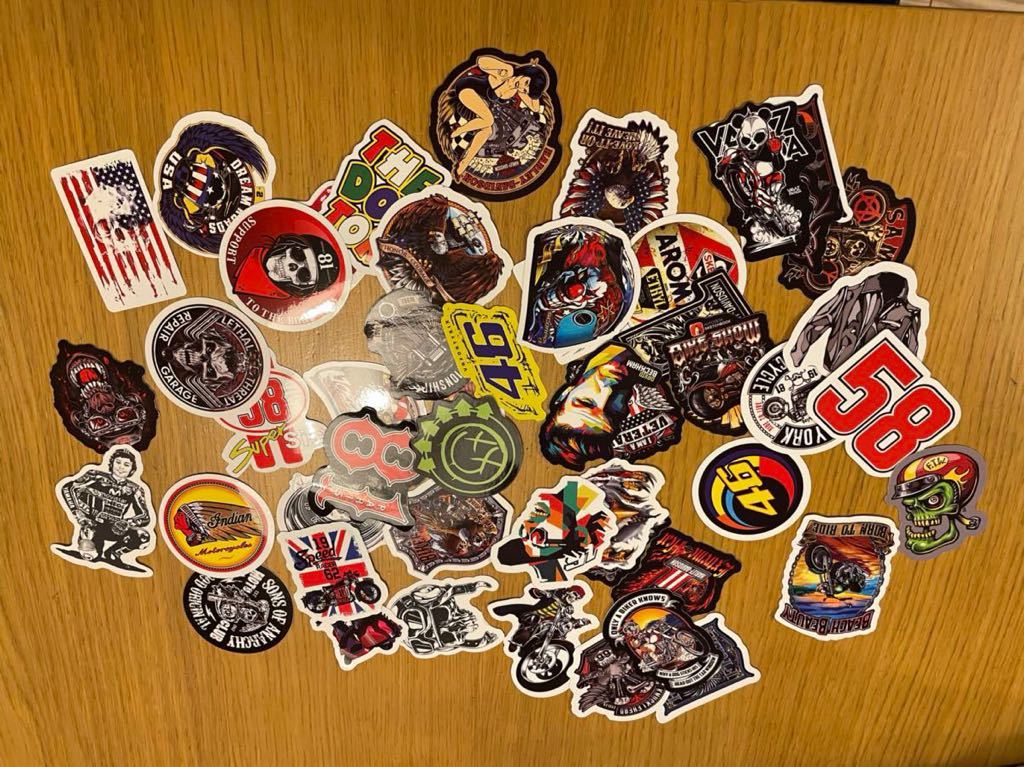 かっこいい☆アメリカン ヴィンテージ風 ステッカー 50枚 H拍卖