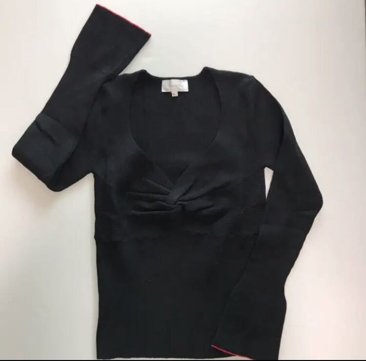 【新品】ナノユニバース Grace &Mila フロントクロス ニット セーターSサイズ拍卖