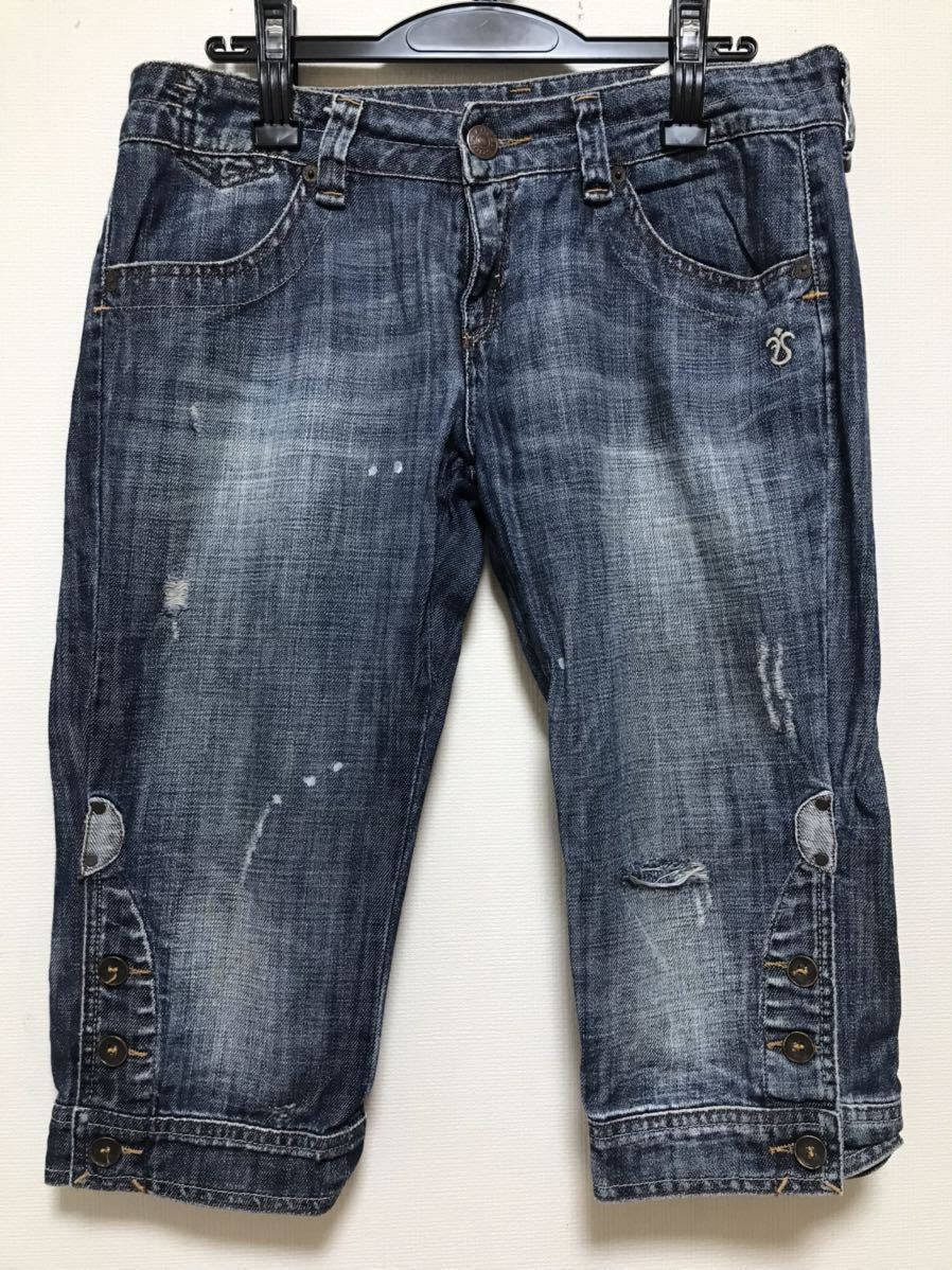 中古 FREESOUL レディースデニム ハーフパンツ 30サイズ拍卖
