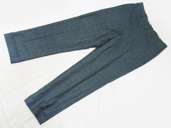 W31【60~70’s/スラックス】チェックパンツ テーパード ウール 60年代 70年代 ヴィンテージ TALON 米国 アメリカ 古着拍卖