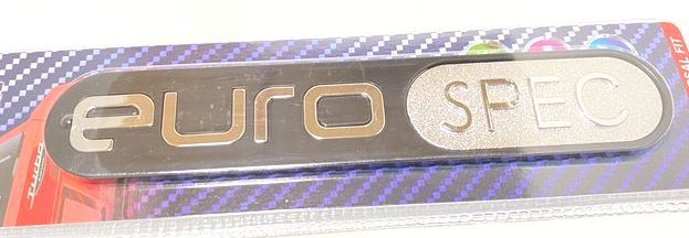 euro spec エンブレム プレートタイプワンポイントに turbo AWD ホンダ トヨタ スズキ 日産 ダイハツ 三菱拍卖