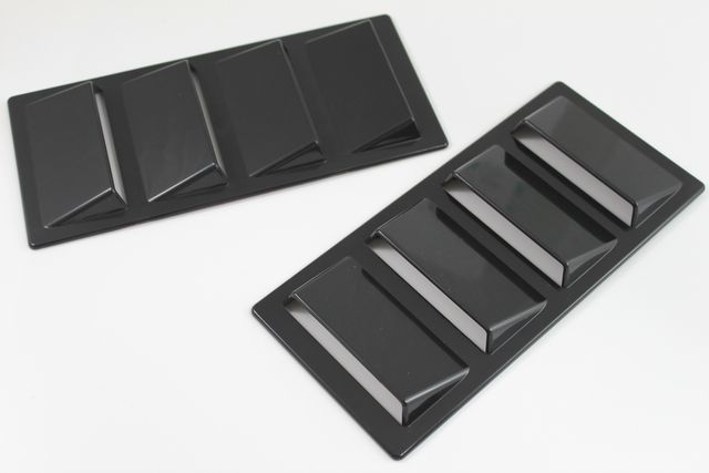 高品質 A工場にて生産 汎用ダミーダクトtype56 サメエラタイプ ボンネット フェンダー ブラック 黒 カーボン調 クロムメッキ 車 カスタム拍卖