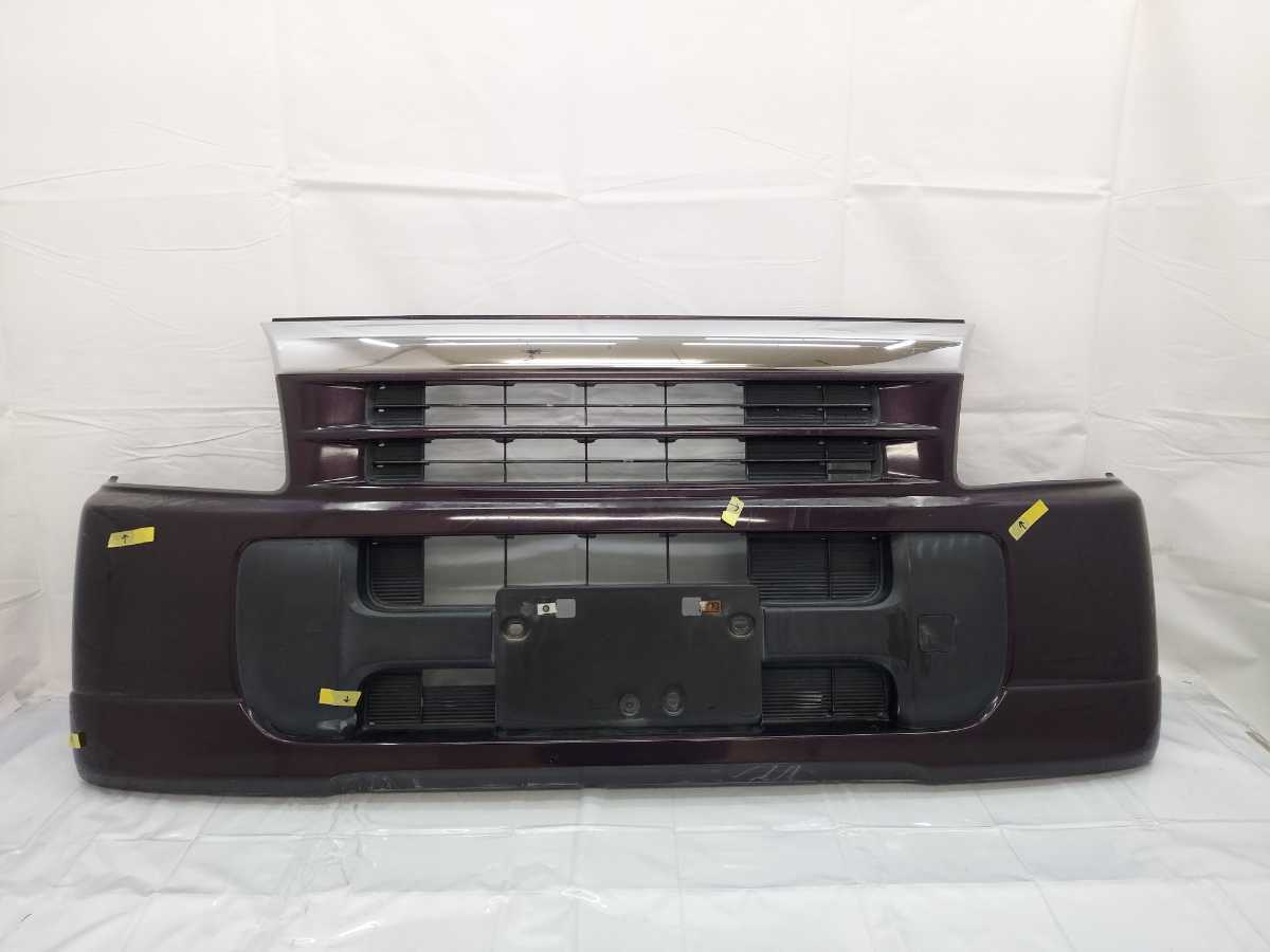 8配達先条件有B49 HM1 HM2 バモス フロントバンパー パープル RP34P 紫 14年式拍卖