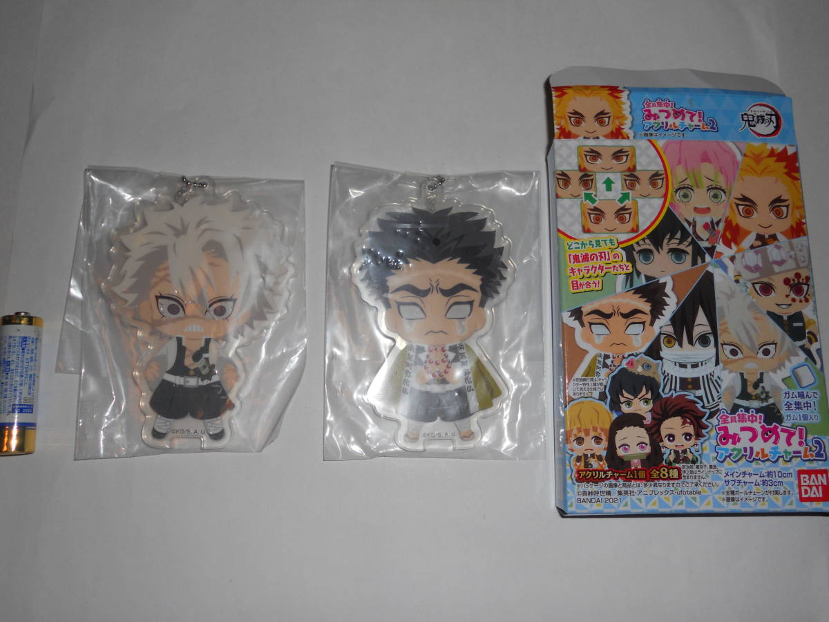 鬼滅の刃 みつめて!アクリルチャーム2 不死川実弥 悲鳴嶼行冥 2個セット拍卖